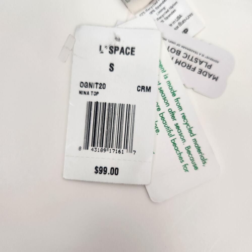 L*Space Nina Bikini Top in Cream Size Small NWT - Picture 6 of 6